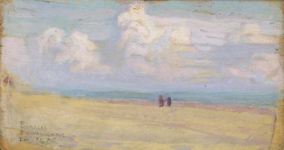 Charles FOUQUERAY (1869 - 1956) 
Ile de Ré: la Couarde en Ré, nuages vers l'Ouest...