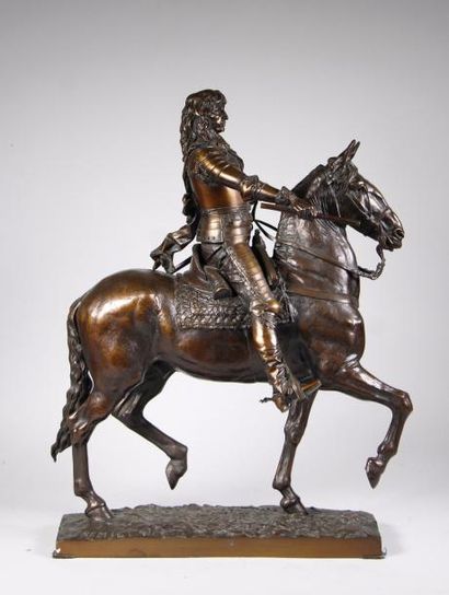 Emmanuel Fremiet (1824-1910) 
Le Grand Condé.
Epreuve en bronze à belle patine brun...