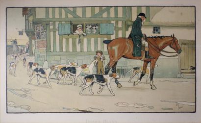 CECIL ALDIN (1870 - 1935) 
A Hunting Morning et Drawn Blank.
Deux gravures offset...