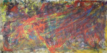 Jeanne MODIGLIANI (1918 - 1984) Composition.
Huile sur toile signée en bas à gauche.
99,5...
