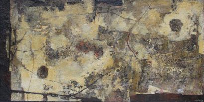 Raymond PREAUX (1916 - 1997) Composition en brun.
Importante huile sur toile signée...