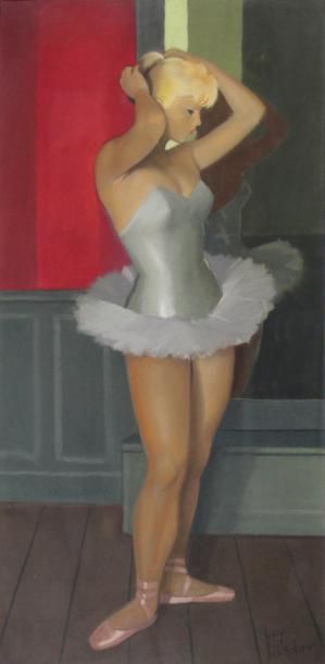 GUY SERADOUR (1922 - 2007) Danseuse.
Pastel.
Vue: 71 x 42 cm