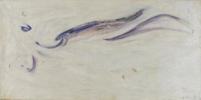 Claude BELLEGARDE (Né en 1927) Le sillage 1953.
Huile sur toile signée en bas à droite,...