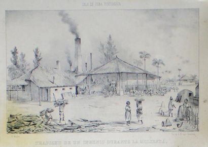Frédéric MIALHE (1800 - 1868) La Isla de Cuba Pintoresca.
Six lithographies figurant...
