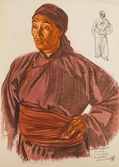 Alexander Evgenevich IACOVLEFF (1887-1938) Dessins et peintures d'Asie.
Exécutés...