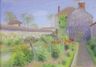 Alfred SISLEY (1839-1899) Le jardin potager, vers 1885.
Pastel.
Provenance: Galerie...
