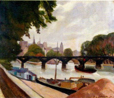 SARFATI Paris, paysage d'automne, 1930.
Huile sur toile signée et datée en bas à...