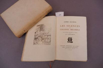 null André MAUROIS. Les Silences du Colonel Bramble. Paris, Chamontin, 1926. – Les...