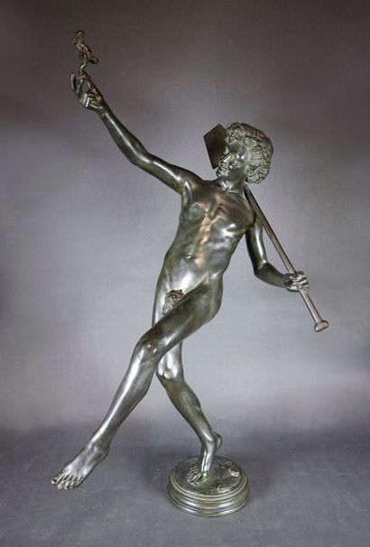 Hippolyte MOULIN (1856-1921) Trouvaille à Pompéi.
Epreuve en bronze à patine brun...