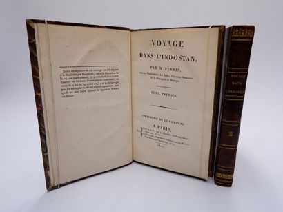 null J.-Ch. PERRIN. Voyage dans l’Indostan. Paris, l’Auteur, Le Normant, 1807. 2...