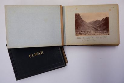null [PHOTOGRAPHIES]. [Indes]. 1893-1894. 2 volumes in-8 à l’italienne, demi-chagrin...