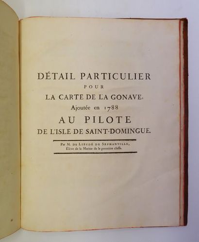 null [CHASTENET-PUYSEGUR]. Détail sur la navigation aux côtes de Saint-Domingue et...