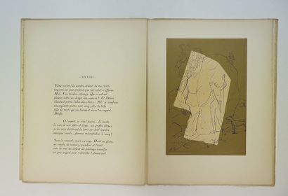 null Pierre EMMANUEL. Le Poète fou. Monaco, Éditions du Rocher, 1944. In-4, en feuilles....
