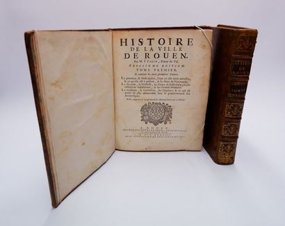 null François FARIN. Histoire de la ville de Rouen... Rouen, Le Brun, 1738. 2 volumes...