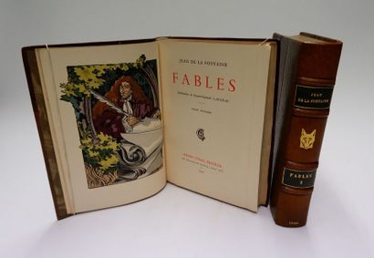 null Jean de LA FONTAINE. Fables. Paris, Cyral, 1930. 2 volumes in-8, demi-maroquin...