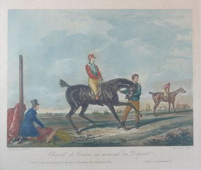 null JAZET d'après Carle VERNET (1758-1836)
Le départ, Les suites d'une course, Cheval...