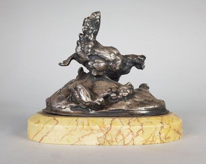null Alphonse Alexandre ARSON (1822-1882)
Poule et poussins.
Epreuve en bronze à...