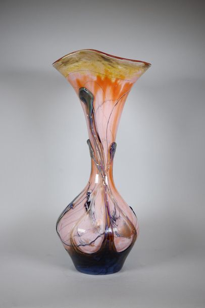 Michèle LUZORO (née en 1949) Important vase...
