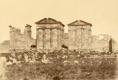 Emmanuel de NOAILLES (1830-1909) Régence de Tunis. Sbeitla Temple romain Avant mai...