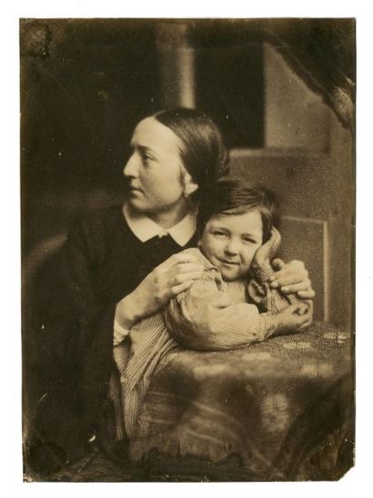 Jean-Baptiste FRENET (Lyon 1814-Charly 1889) La femme et le fils de l'artiste Vers...
