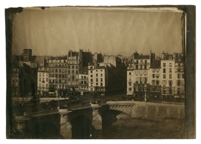 Photographe non identifié Paris, le Pont-Neuf, la Seine et la rive droite, vue prise...