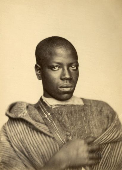 Gustave de BEAUCORPS (Rochefort 1825-Nice 1906)* [attribué à] Jeune Noir de Tanger...