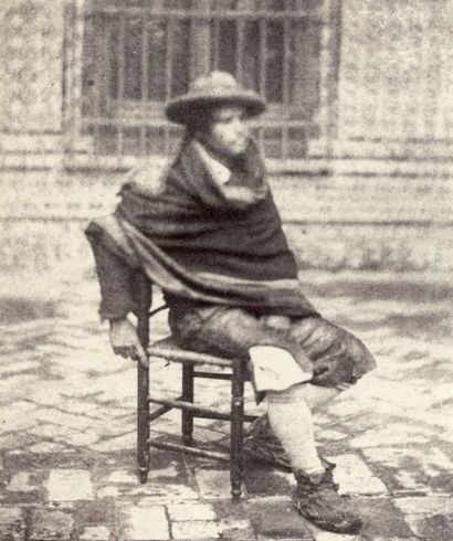 Alphonse DELAUNAY (Rouen 1827-Paris 1906) Type espagnol assis sur une chaise 1854...