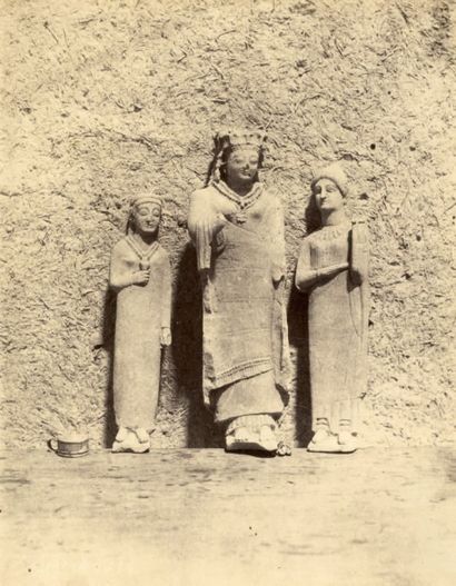 Sosthène GRASSET d'ORCET (Aurillac 1828-Cusset 1900) 3 Statuettes antiques (fouilles...