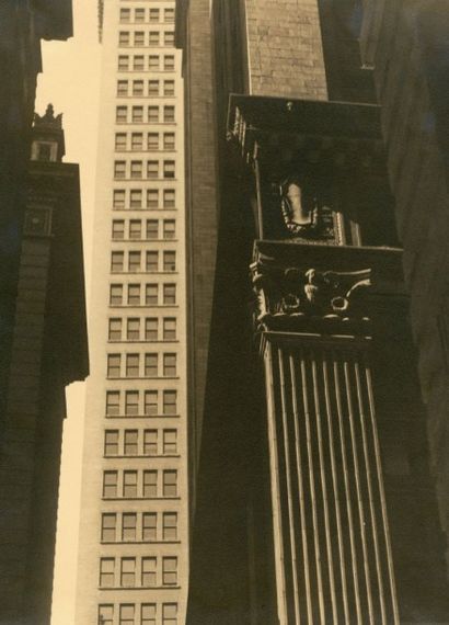 Sherril SCHELL (1877-1964) Exchange Place New York Vers 1930 Épreuve argentique 31...