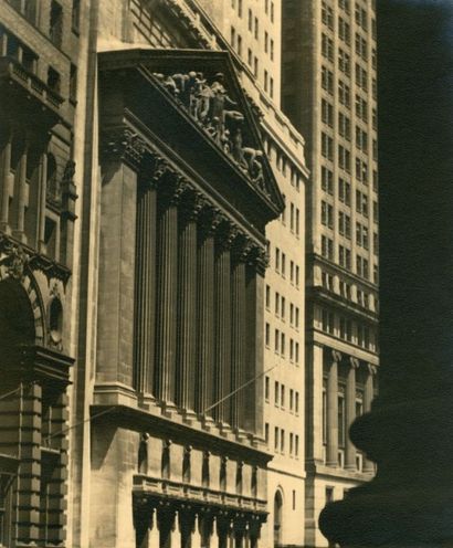 Sherril SCHELL (1877-1964) Stock Exchange n° 4 New York Vers 1930 Épreuve argentique...