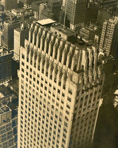 Sherril SCHELL (1877-1964) Looking Down on the Charin Building New York Vers 1930...