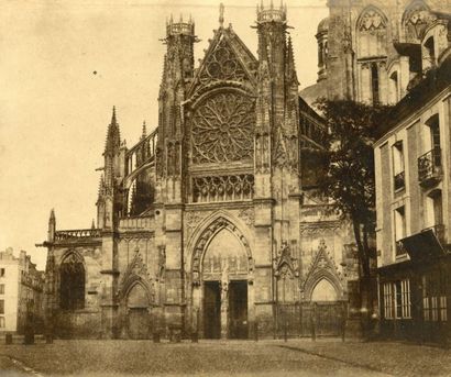 Roger du MANOIR (Paris 1827-Acquigny 1888) Église St Jacques à Dieppe (Seine-inférieure)...
