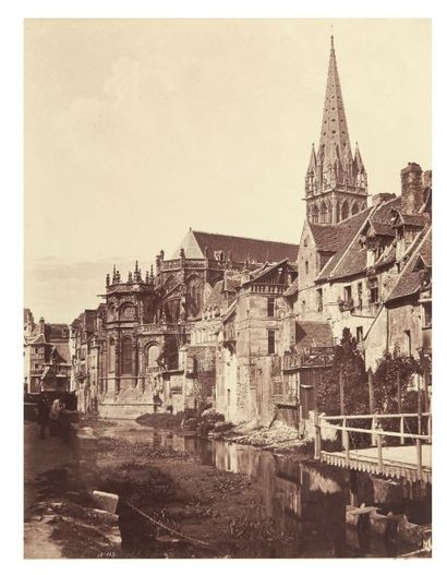 Édouard BALDUS (Grünebach 1813-Arcueil 1889) St Pierre de Caen Vers 1858 Épreuve...