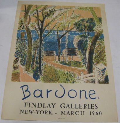 BARDONE Guy, né en 1927 Findlay Galleries, New York 1960, Lithographie Mourlot, 654...
