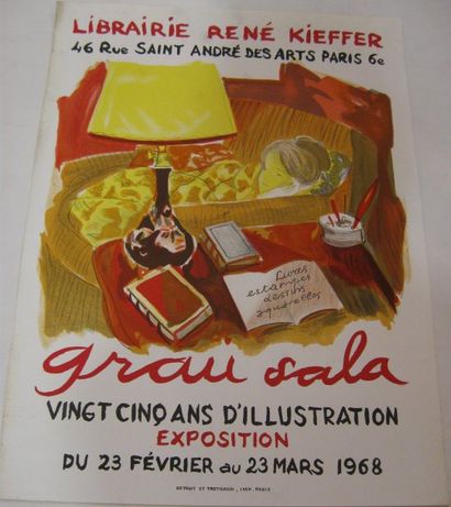 GRAU-SALA Emilio, 1911-1975 Librairie René Kieffer, Paris, 1968, Lithographie Detruit...