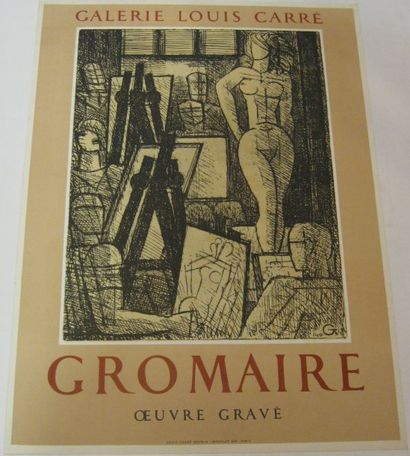 GROMAIRE Marcel, 1892-1971 Gromaire l'Oeuvre gravé, Galerie Louis Carré, circa 1950,...