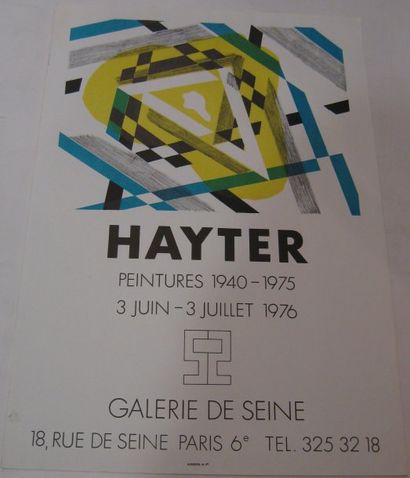 HAYTER Stanley William, 1901-1988 Peintures 1940-1975, Galerie de Seine, Paris 1976,...