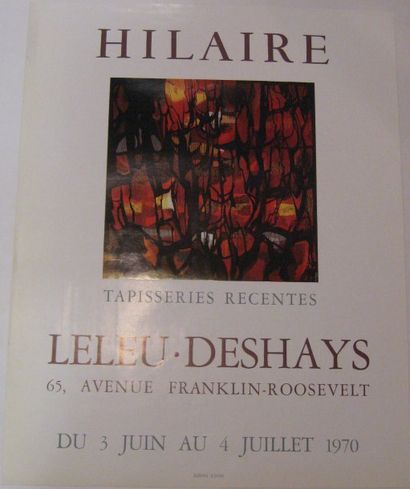 HILAIRE Camille, 1916-2004 Tapisseries récentes, Leleu-Deshays 1970, Audin Lyon Imprimeur,...