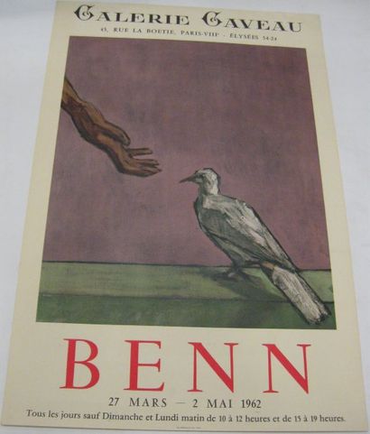 BENN,1905-1989, Ecole de Paris Galerie Gaveau, Paris, 1962, imprimerie moderne du...