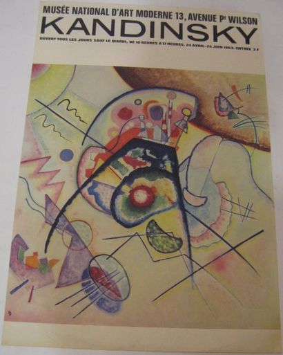 KANDINSKY Wassily, d'après Musée National d'Art Moderne, Paris, 1963, 649 x 449 mm....