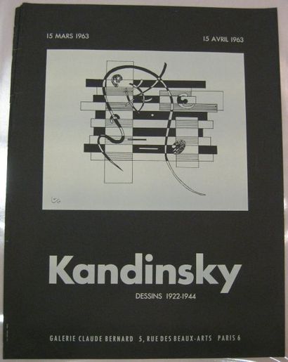 KANDINSKY Wassily, d'après Dessins 1922-1944, Galerie Claude Bernard, Paris, 1963,...