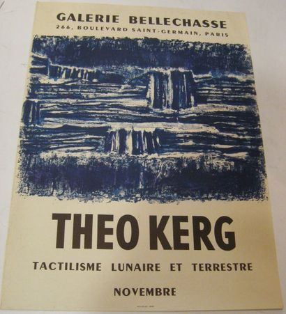 KERG Théo , 1909-1993 Galerie Bellechasse, Tactilisme Lunaire et Terrestre, Paris,...