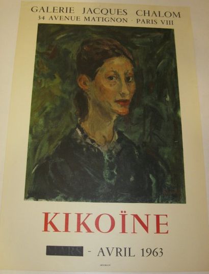 KIKOINE Michel, 1892-1968 Galerie Jacques Chalom, Paris, 1963, Lithographie Mourlot,...