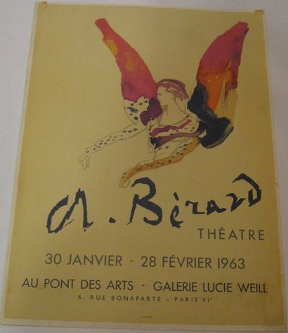 BERARD Christian, 1902-1949 Théatre, Au pont des Arts, Galerie Lucie Weill, Paris...