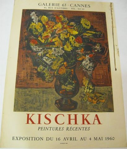 KISCHKA Isis, 1908-1973 Galerie 65, Cannes 1960, Lithographie Mourlot Imprimeur,...