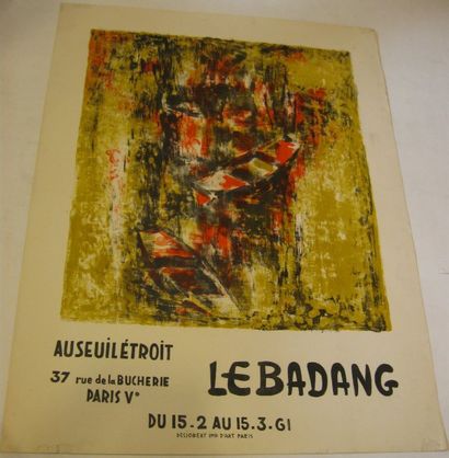LEBADANG Dang, Né en 1921 Au seuil étroit, Paris, 1961, Lithographie Desjobert, 668...