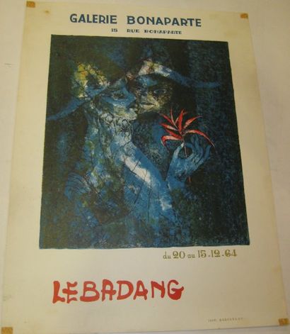 LEBADANG Dang , né en 1921 Galerie Bonaparte, Paris, 1964, Lithographie originale...