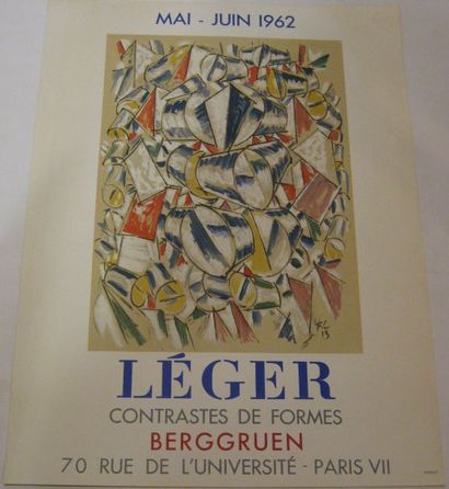 LÉGER Fernand, 1881-1955 Contrastes de formes, Galerie Berggruen, 1962 Lithographie...