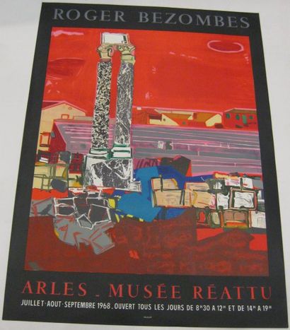BEZOMBES Roger, 1913-1994 Arles, Musée Réattu, 1968, Lithographie Mourlot Imprimeur,...