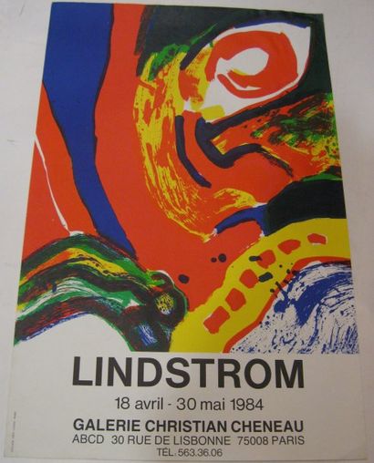 LINDSTRÖM Bengt , 1925-2008 Galerie Christian Cheneau, Paris, 1984, Lithographie...